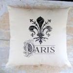 Fleur de Lis Pillow, Paris,..